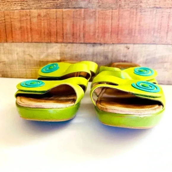 Dansko Sophie Arch Support Leather Wedge Sandals - Picture 4 of 8